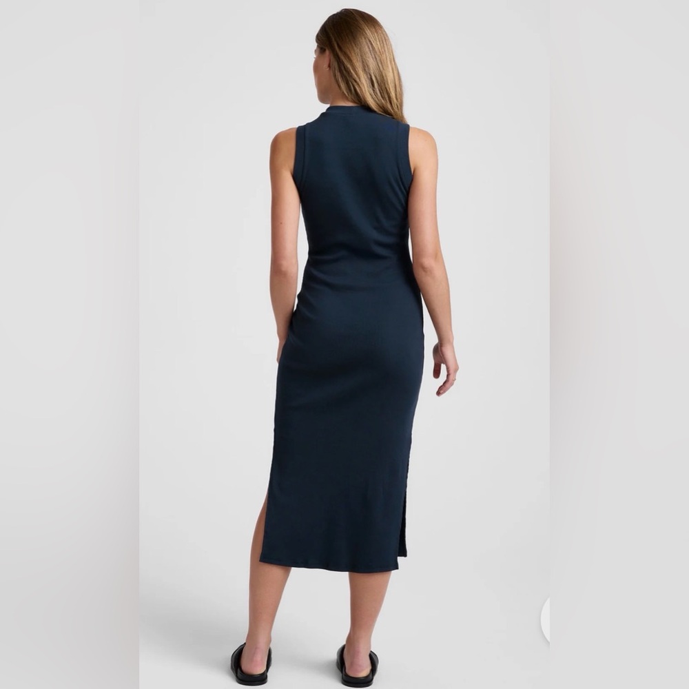 Beyond Yoga Navy Sleeveless Midi Tank Dress - Picture 3 of 3